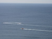 Speed Boats in Lyme Bay