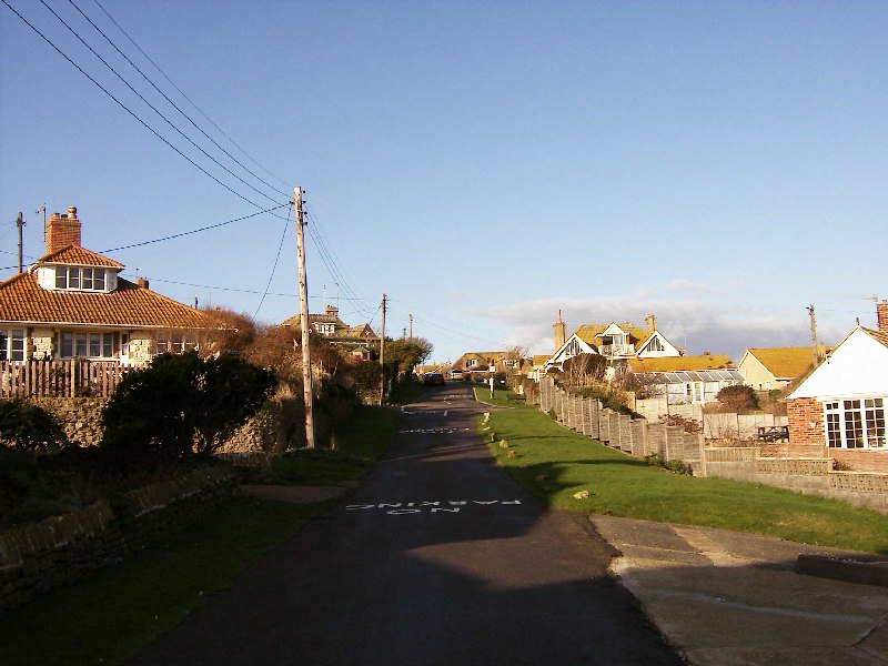 West Bay - From West Cliff Gate, facing West Cliff Road