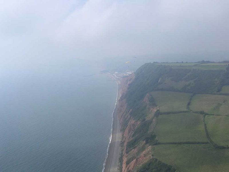 Sidmouth in the distance