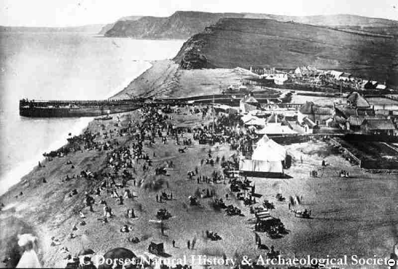 Whitsun Fair from East Cliff - 1867