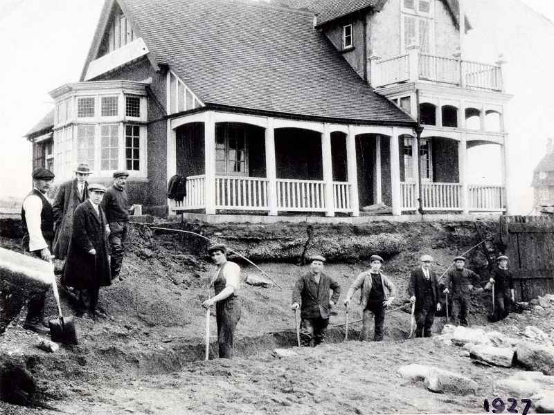 Pavilion undergoing repairs...1927